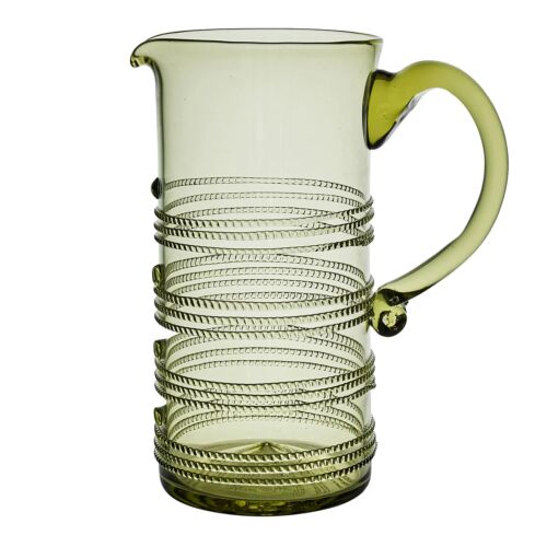   Juliska Glass Ella Green Pitcher