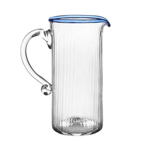 Juliska Glass Nell Pitcher Chambray