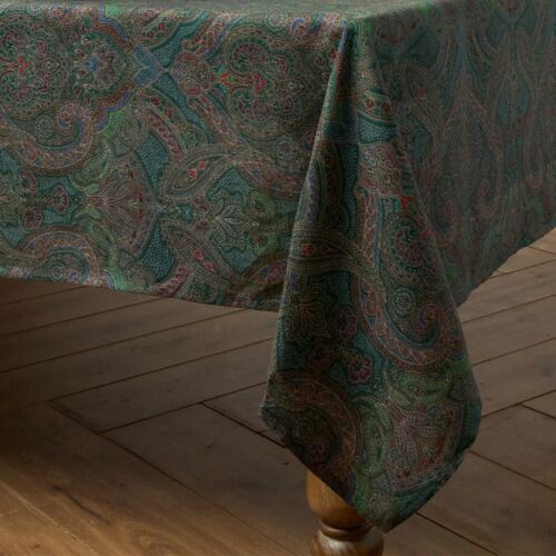 Juliska Paisley Evergreen Tablecloth 60x120"