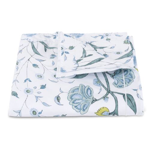 Matouk Khilana Blue King Duvet Cover - 104x92",1.5"Flange