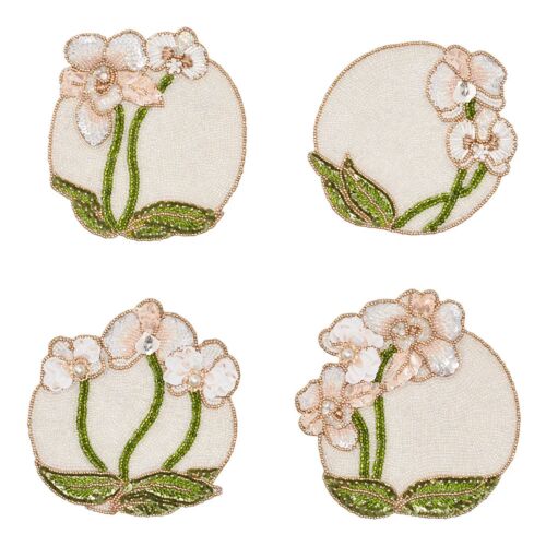 Kim Seybert Cocktail Napkin Set/6 Orchid