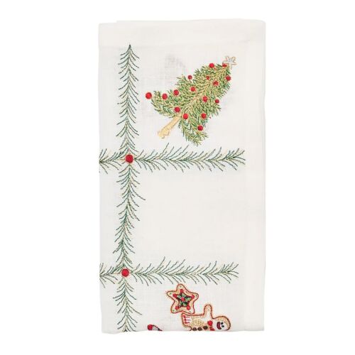 Kim Seybert Napkin Christmas Trellis 