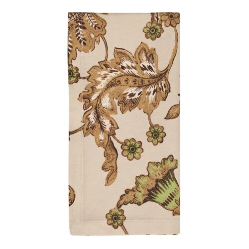 Kim Seybert Napkin Paisley Vine Beige & Multi