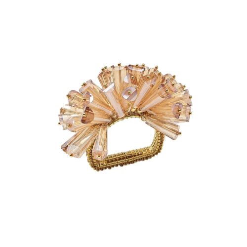 Kim Seybert Napkin Ring Dazzle Champagne