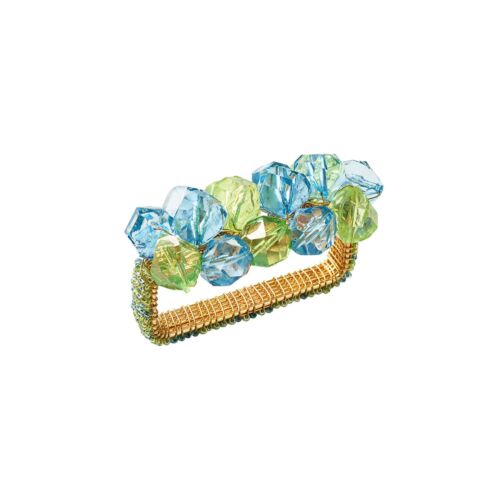 Kim Seybert Napkin Ring Pop Rocks Blue & Green