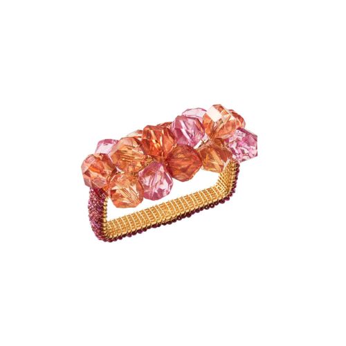 Kim Seybert Napkin Ring Pop Rocks Pink & Orange