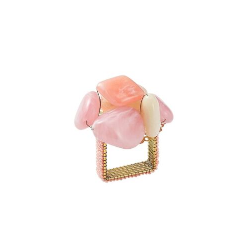 Kim Seybert Napkin Ring Sea Stone Blush