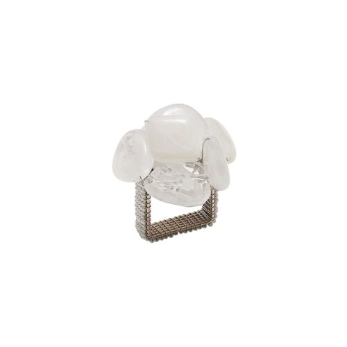 Kim Seybert Napkin Ring Sea Stone White