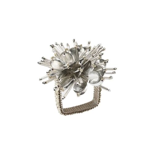 Kim Seybert Napkin Ring Starburst Silver