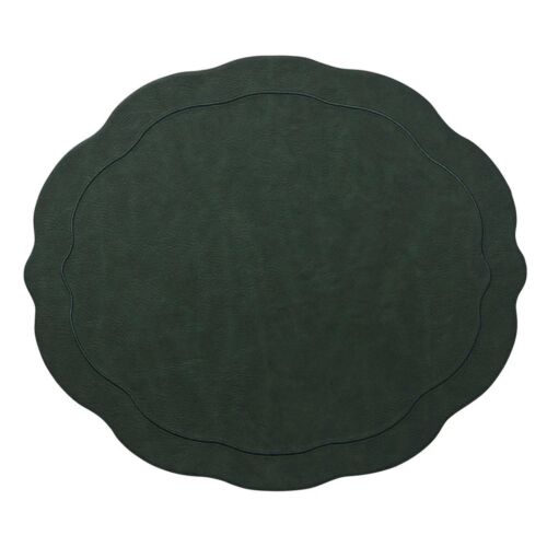 Kim Seybert Placemat Tailored Hunter Green