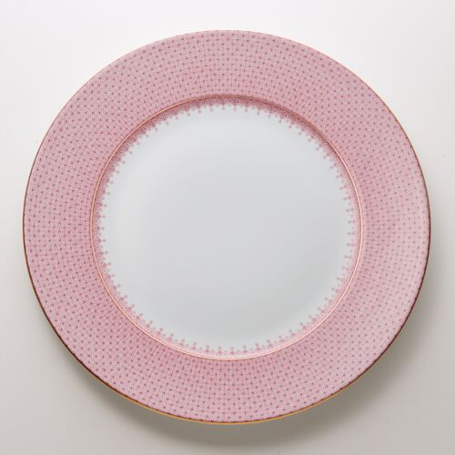 Mottahedeh Lace Charger Pink