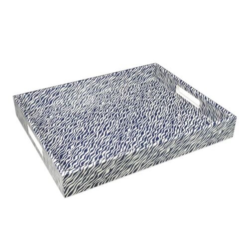 Lacquer Blue Waves Reiko Tray