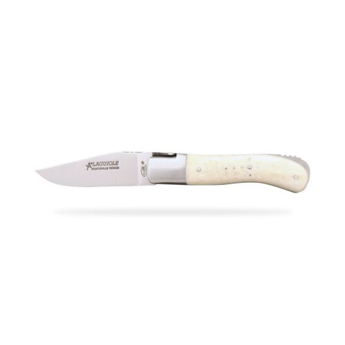 Laguiole Guilloché Cow Bone Pocket Knife