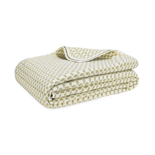 Lands Downunder Leaf Tarragon Queen Blanket