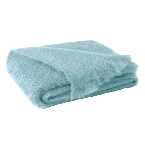 Lands Downunder Mohair Throw Sea Spray