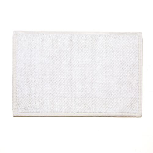 Mastro Raphael Bath Rug Plain Unito White 27x55"