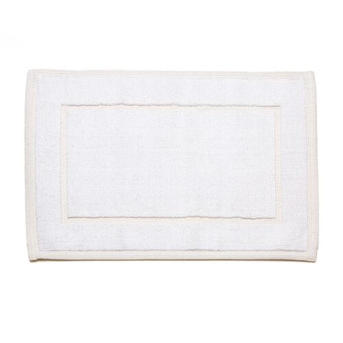 Mastro Raphael Bath Rug Unito White 27x55"
