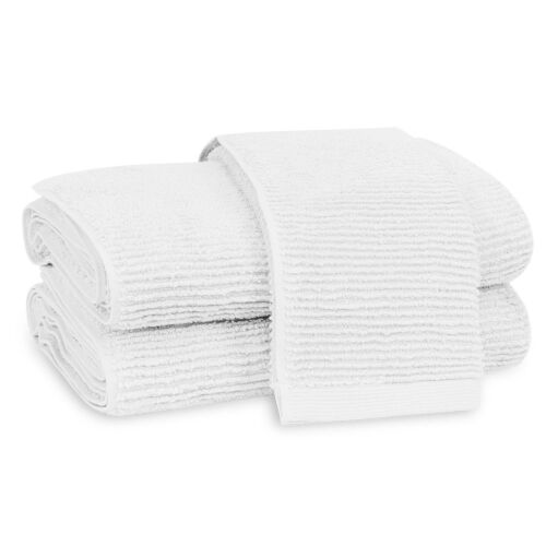 Matouk Aman White Washcloth - 12x12"