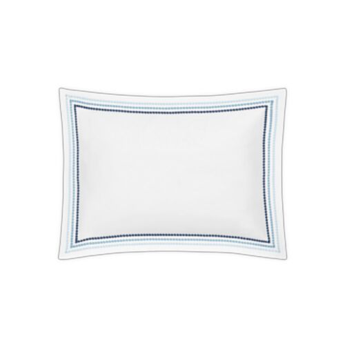 Matouk Amara Triple Pearl Sailor Blue Boudoir Sham