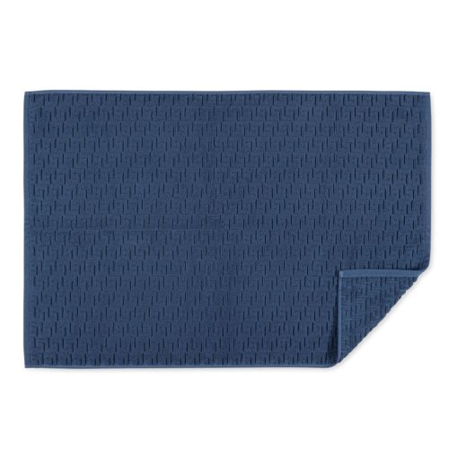 Matouk Athena Navy Bath Mat 24x36"