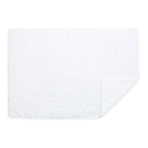 Matouk Bath Mat Cairo White & White 24x36"