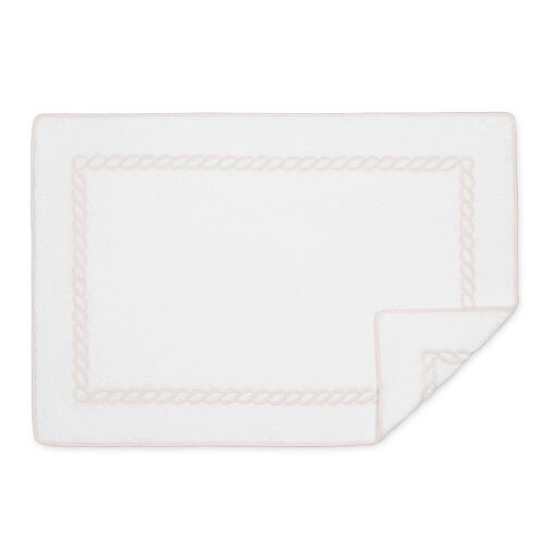 Matouk Bath Mat Classic Chain Blush 24x36"