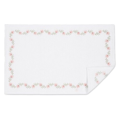 Matouk Bath Rug Daphne Blush 21x34"