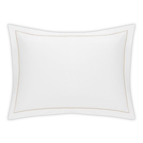 Matouk Bergamo White & Truffle King Sham