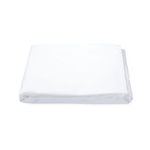 Matouk Ceylon White King Fitted Sheet - 17" Pocket
