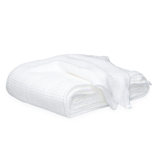 Matouk Chatham White Queen/Full Blanket 96x99"