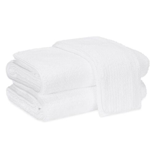 Matouk Francisco White Bath Towel - 30x60"