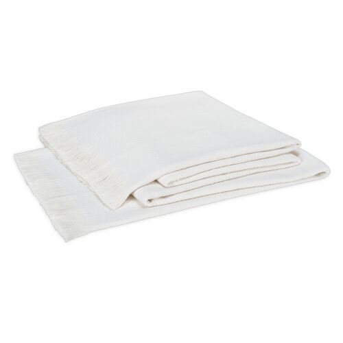 Matouk Leo Throw White 60x90"