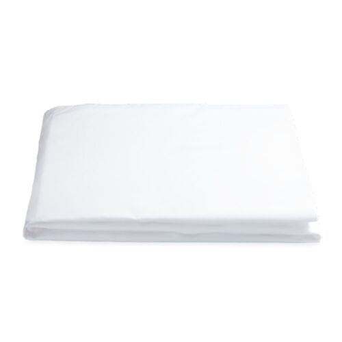 Matouk Lowell White Queen Fitted Sheet - 17"Pocket