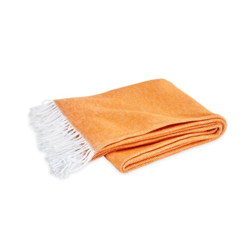 Matouk Pezzo Tangerine Throw