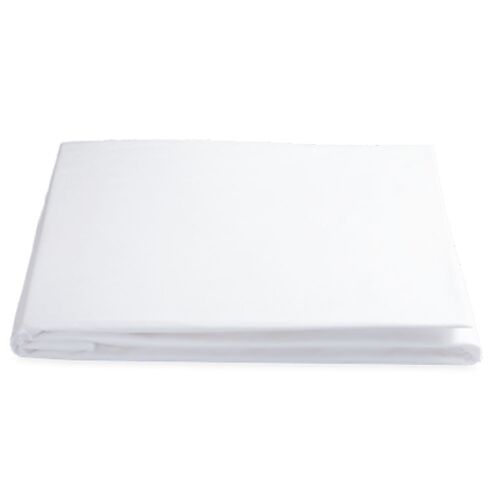 Matouk Sierra White California King Fitted Sheet - 17" Pocket