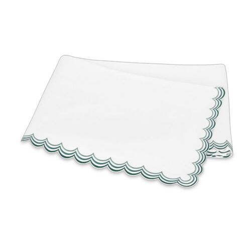 Matouk Stella Green Queen/Full Flat Sheet - 96x112"
