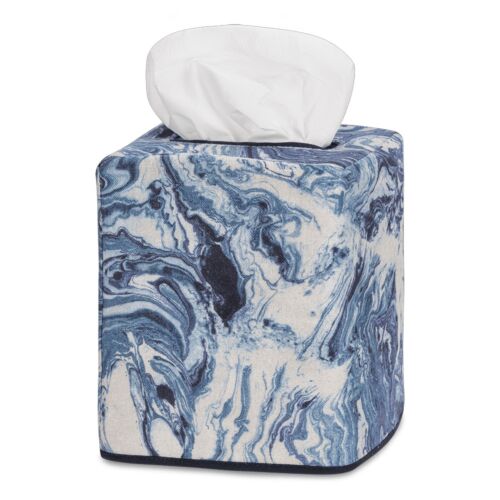 Matouk Tissue Box Cover Balthazar Lapis