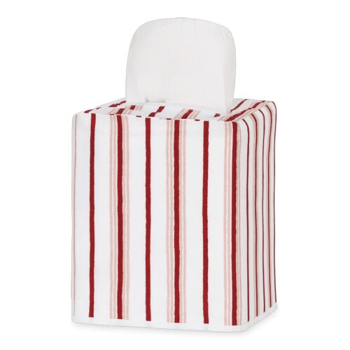 Matouk Tissue Box Cover Calypso Redberry