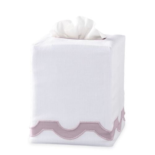 Matouk Tissue Box Cover Mirasol Deep Lilac