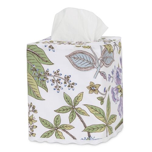 Matouk Tissue Box Cover Pomegranate Lilac