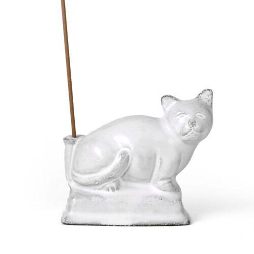Astier de Villatte Incense Holder Minou Cat