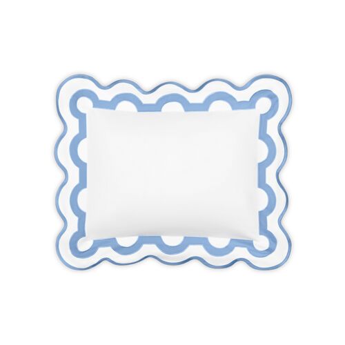 Matouk Mirasol Azure Boudoir Sham - 12x16", 3" Flange