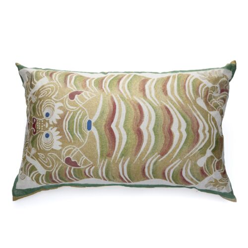 Mirella Tiger Carpet Natural Linen Pillow 21x33"