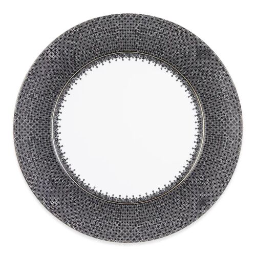 Mottahedeh Lace Black Charger Plate