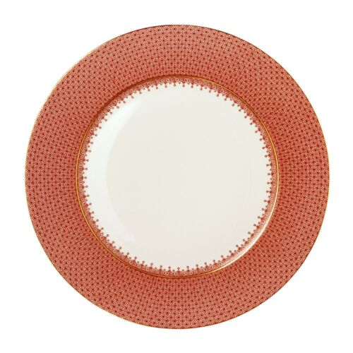 Mottahedeh Lace Charger Red