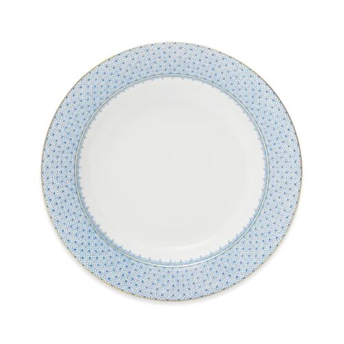 Mottahedeh Lace Cornflower Rim Soup Plate