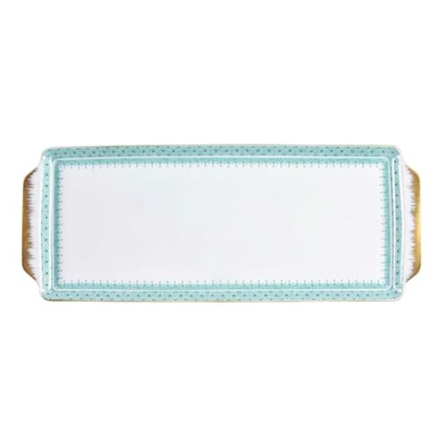 Mottahedeh Lace Green Sandwich Tray