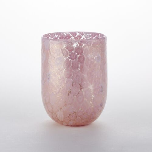 Murrine Glass Tumbler Pink & Daisy