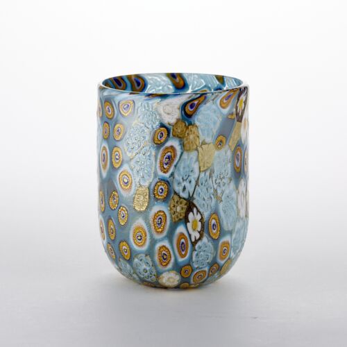 Murrine Glass Tumbler Teal