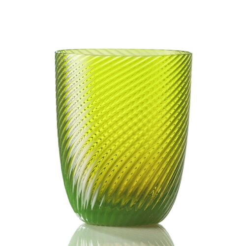 Nason Moretti Idra Water Glass Acid Green Torse